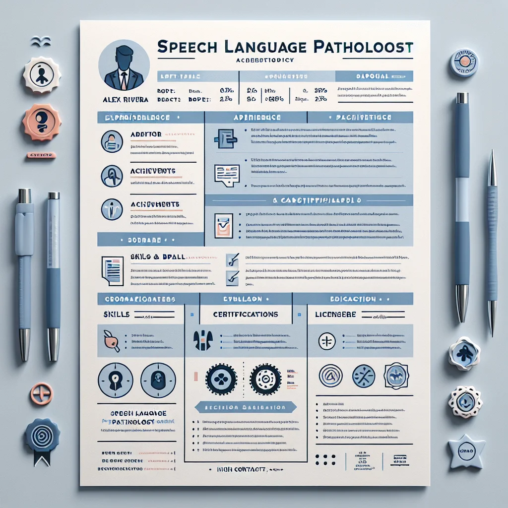 How can you write a successful resume for a speech language pathologist?